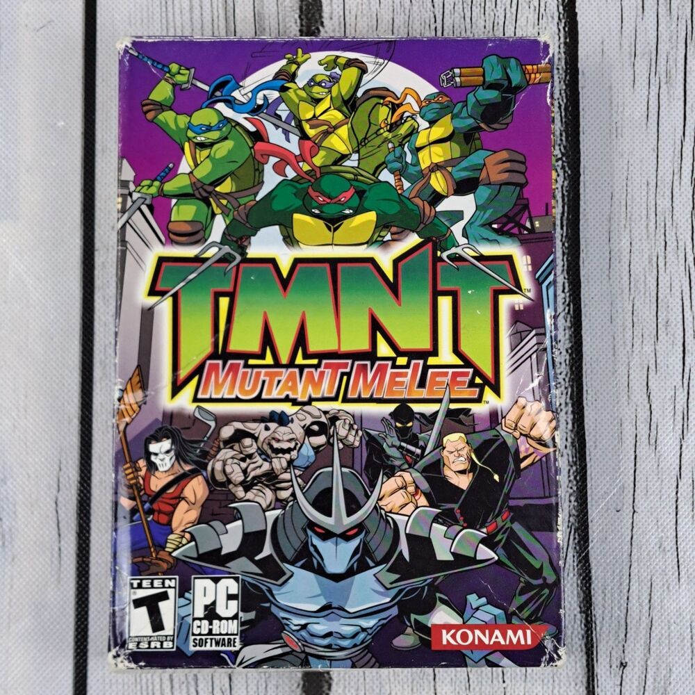 TMNT Mutant Melee Teenage Mutant Ninja Turtles KONAMI PC GAME  2005 CD ROM